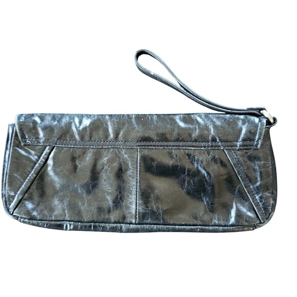 Kenneth Cole Distressed Clutch Purse with Wristlet Nice thicker Leather - Picture 2 of 13
